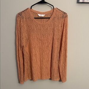 Cozy Orange Knit Top